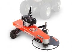 Tow-behind brushcutter mower for ATV or tractor with B&S engine